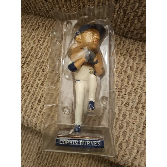 2022 MILWAUKEE BREWERS CORBIN BURNES BOBBLEHEAD SGA W/ BOX - Picture 7 of 10